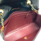 CHANEL CC Coco Mark Diana 22 Single Chain Shoulder Bag in Lambskin, Black
