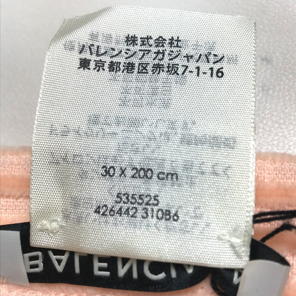BALENCIAGA 535525 ビッグロゴ 単品 雑貨 日用雑貨 インテリア タオル コットン ユニセックス オレンジピンク系