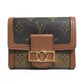 LOUIS VUITTON M68725 モノグラム リバース ポルトフォイユ ドーフィーヌ コンパクト ウォレット 3つ折り財布 モノグラムリバースキャンバス レディース ブラウン