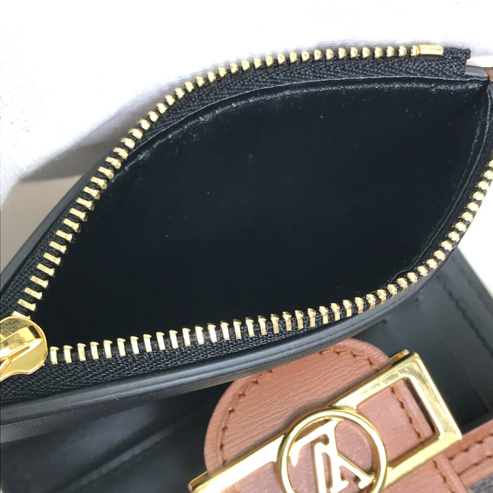LOUIS VUITTON M68725 モノグラム リバース ポルトフォイユ ドーフィーヌ コンパクト ウォレット 3つ折り財布 モノグラムリバースキャンバス レディース ブラウン