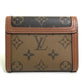 LOUIS VUITTON M68725 モノグラム リバース ポルトフォイユ ドーフィーヌ コンパクト ウォレット 3つ折り財布 モノグラムリバースキャンバス レディース ブラウン