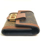 LOUIS VUITTON M68725 モノグラム リバース ポルトフォイユ ドーフィーヌ コンパクト ウォレット 3つ折り財布 モノグラムリバースキャンバス レディース ブラウン