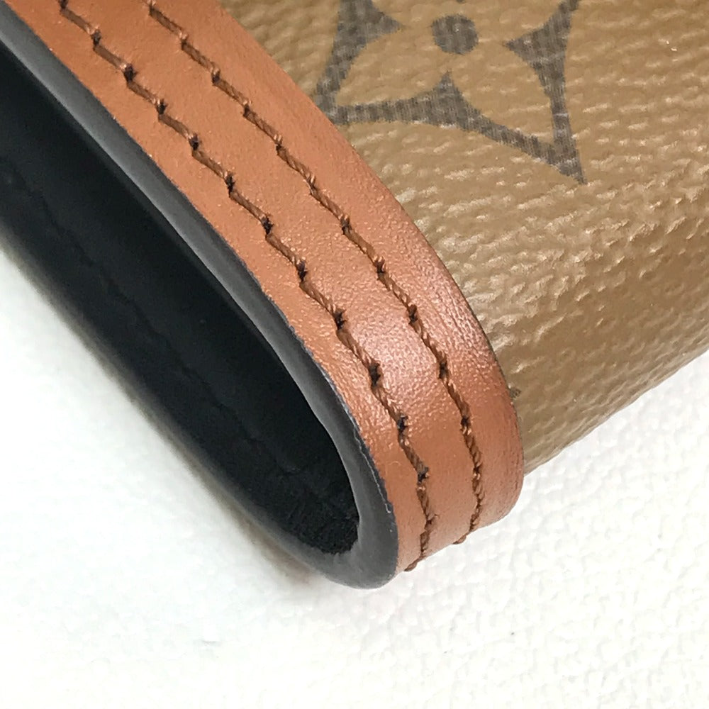 LOUIS VUITTON M68725 モノグラム リバース ポルトフォイユ ドーフィーヌ コンパクト ウォレット 3つ折り財布 モノグラムリバースキャンバス レディース ブラウン