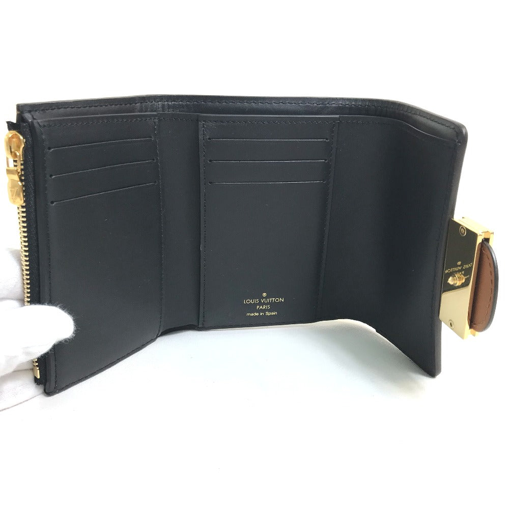 LOUIS VUITTON M68725 モノグラム リバース ポルトフォイユ ドーフィーヌ コンパクト ウォレット 3つ折り財布 モノグラムリバースキャンバス レディース ブラウン