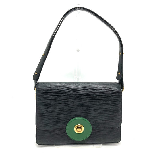 LOUIS VUITTON M52414 エピ フリーラン カバン ショルダーバッグ エピレザー レディース ノワール ブラック×グリーン