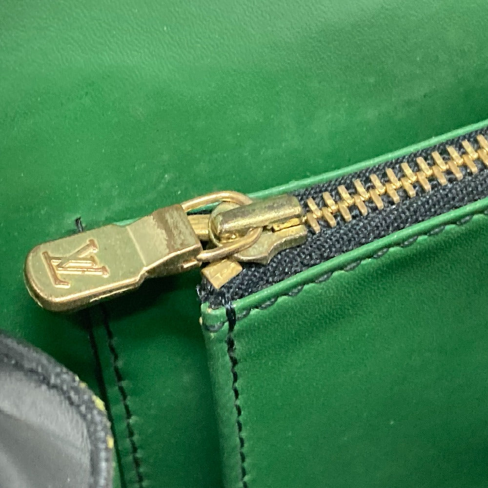 LOUIS VUITTON M52414 エピ フリーラン カバン ショルダーバッグ エピレザー レディース ノワール ブラック×グリーン