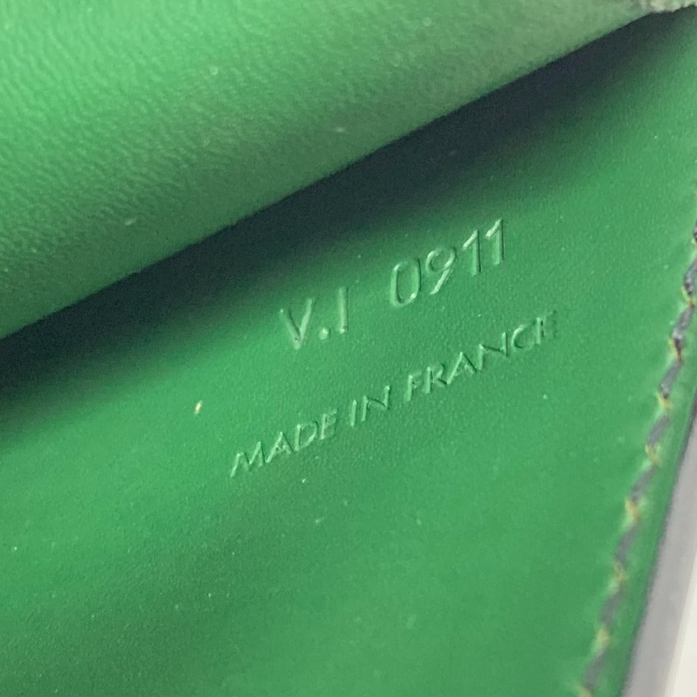 LOUIS VUITTON M52414 エピ フリーラン カバン ショルダーバッグ エピレザー レディース ノワール ブラック×グリーン