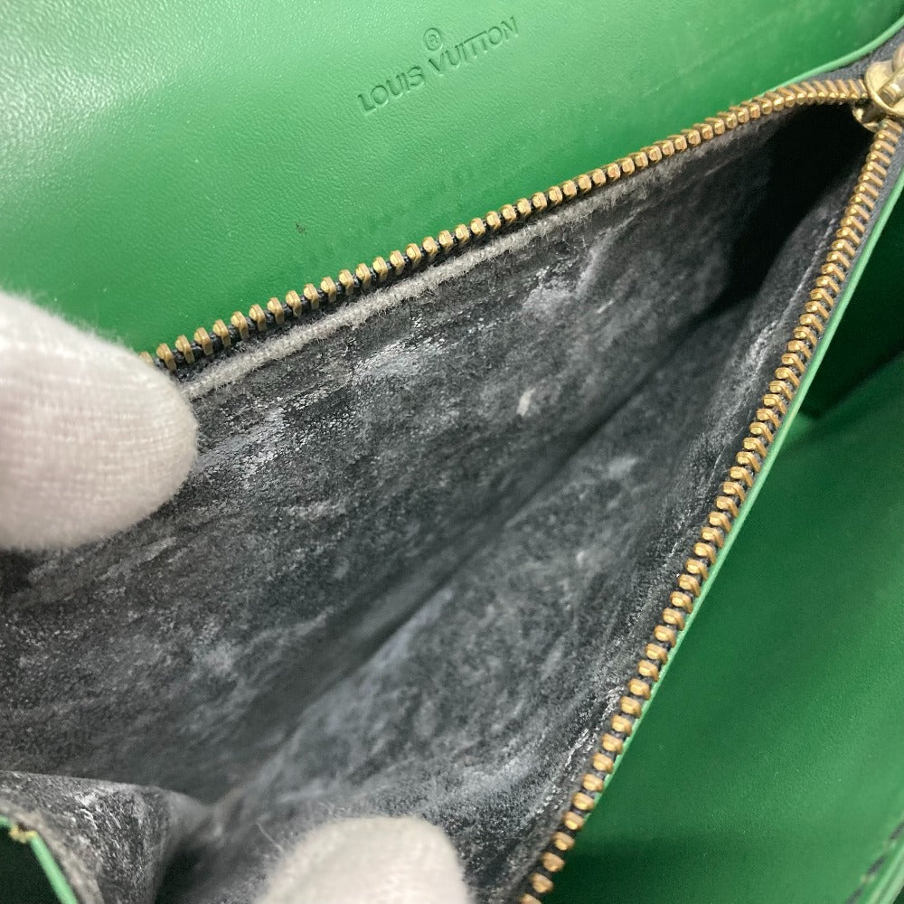 LOUIS VUITTON M52414 エピ フリーラン カバン ショルダーバッグ エピレザー レディース ノワール ブラック×グリーン