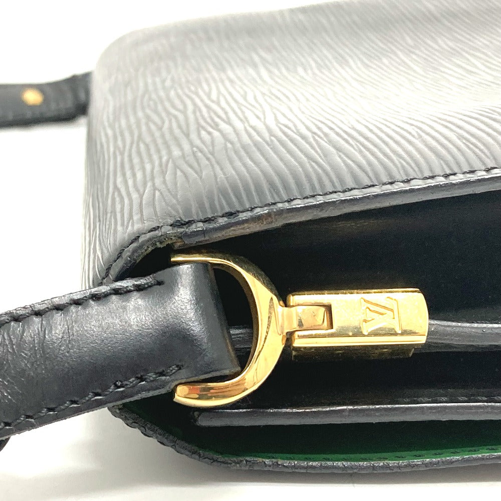 LOUIS VUITTON M52414 エピ フリーラン カバン ショルダーバッグ エピレザー レディース ノワール ブラック×グリーン