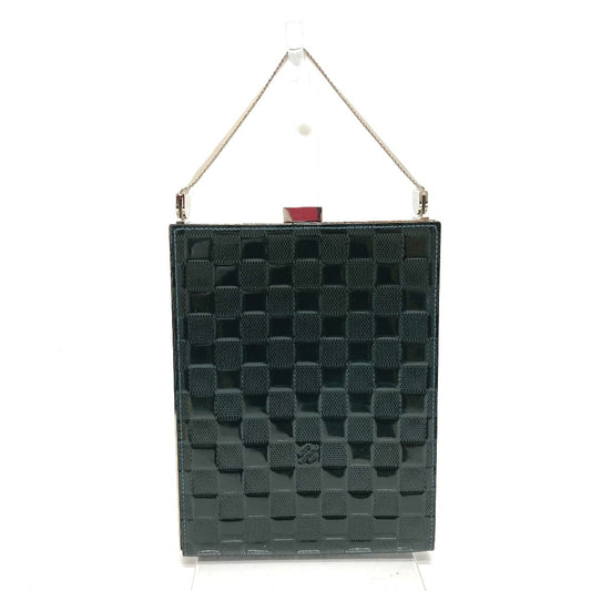 LOUIS VUITTON M92105 ダミエヴェルニ アンジュGM カバン パーティーバッグ ハンドバッグ パテントレザー レディース ダークグリーン