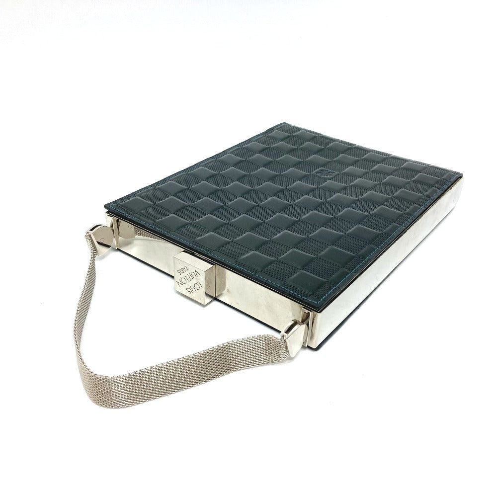 LOUIS VUITTON M92105 ダミエヴェルニ アンジュGM カバン パーティーバッグ ハンドバッグ パテントレザー レディース ダークグリーン