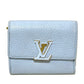 LOUIS VUITTON M69061 日本限定 ポルトフォイユ カプシーヌXS コンパクトウォレット 3つ折り財布 トリヨンレザー レディース ブルーオランプ
