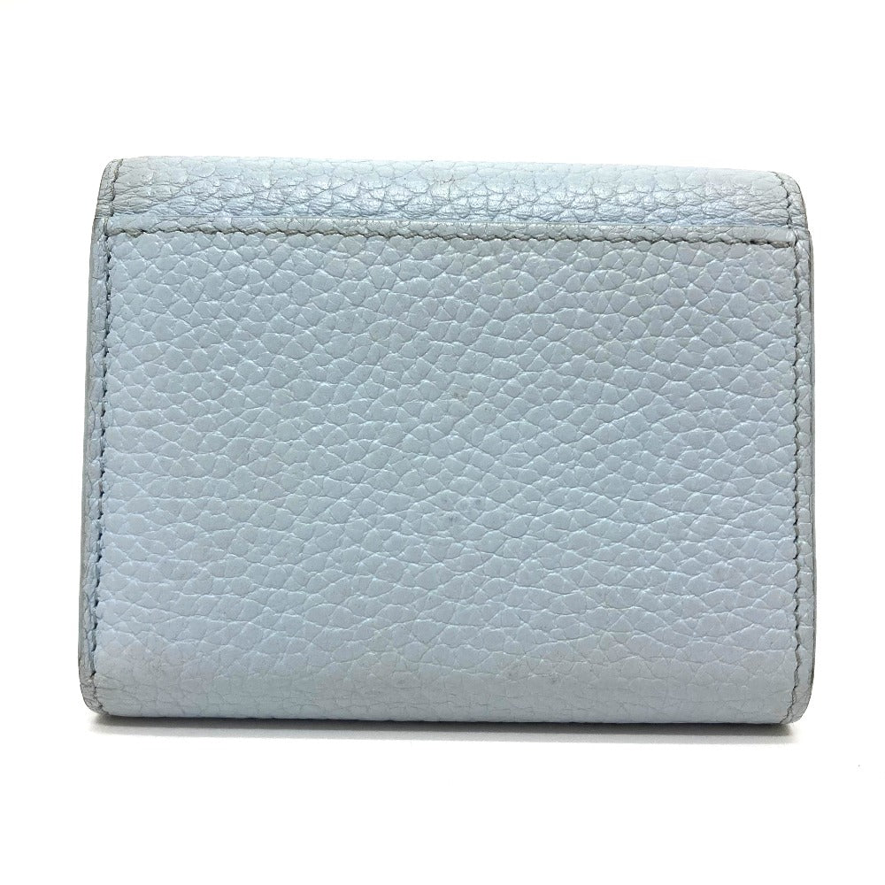 LOUIS VUITTON M69061 日本限定 ポルトフォイユ カプシーヌXS コンパクトウォレット 3つ折り財布 トリヨンレザー レディース ブルーオランプ