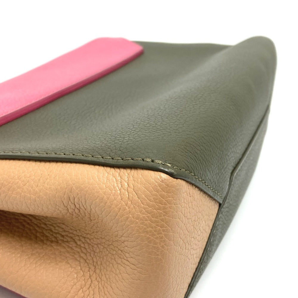 LOUIS VUITTON M54103 Tricolor Lockme 2 BB Bag, 2-Way Handbag/Shoulder Bag, Leather, Women's, Rose Pink, Khaki, and Beige