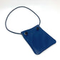 HERMES Leather Aline Mini Pochette Shoulder Bag, Swift, Women's, Blue de Malte, Blue