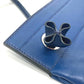 HERMES Leather Aline Mini Pochette Shoulder Bag, Swift, Women's, Blue de Malte, Blue