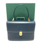 GUCCI 000.109.0121 Turnlock Sideline Handbag, Vintage Leather, Women's, Navy