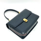 GUCCI 000.109.0121 Turnlock Sideline Handbag, Vintage Leather, Women's, Navy