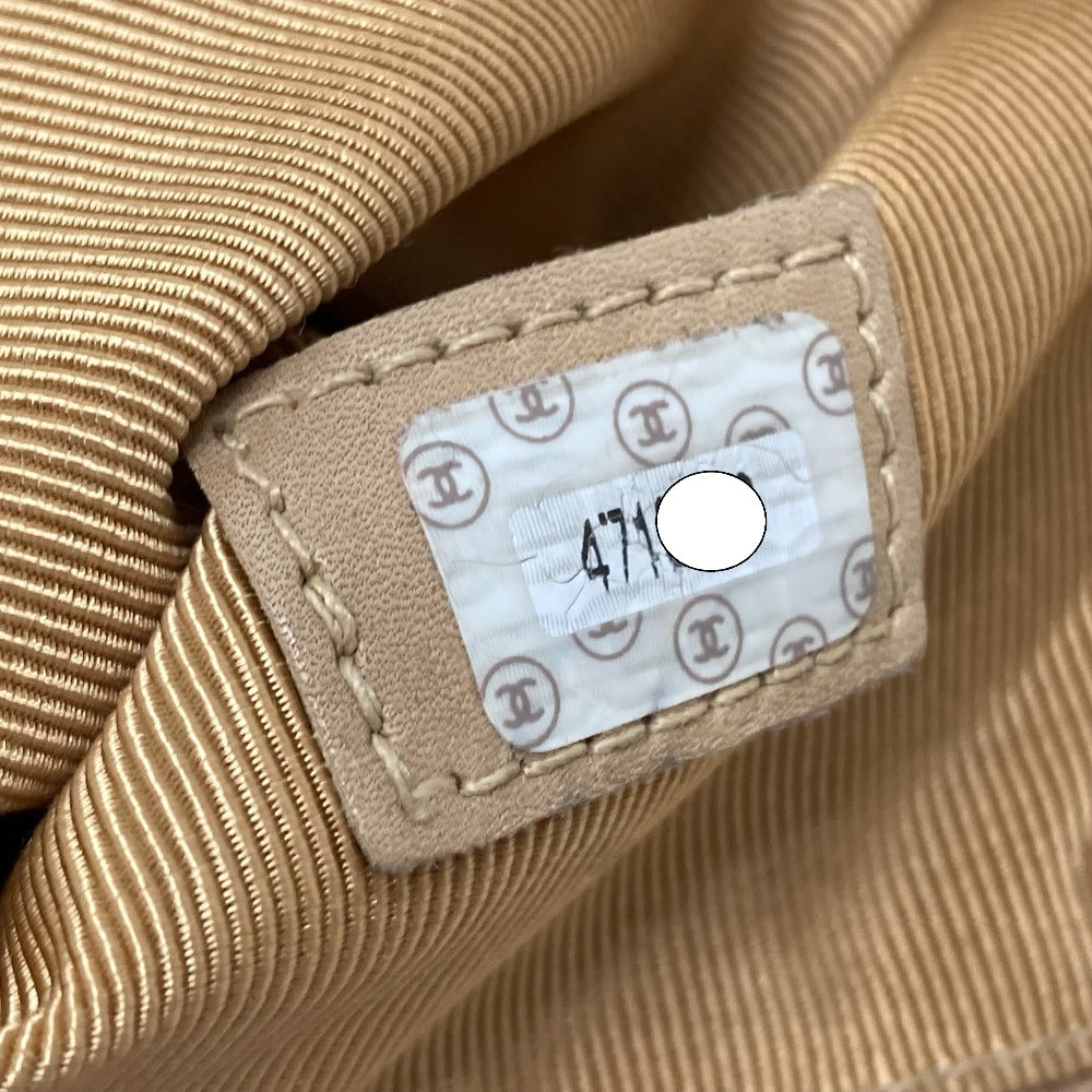 CHANEL ロゴ カバン ショルダーバッグ 肩掛け ファッション小物 トートバッグ キャビアスキン レディース ベージュ