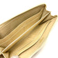 CHANEL A13228 CC Coco Mark Round Zipper Long Wallet in Caviar Leather, Beige