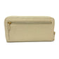 CHANEL A13228 CC Coco Mark Round Zipper Long Wallet in Caviar Leather, Beige