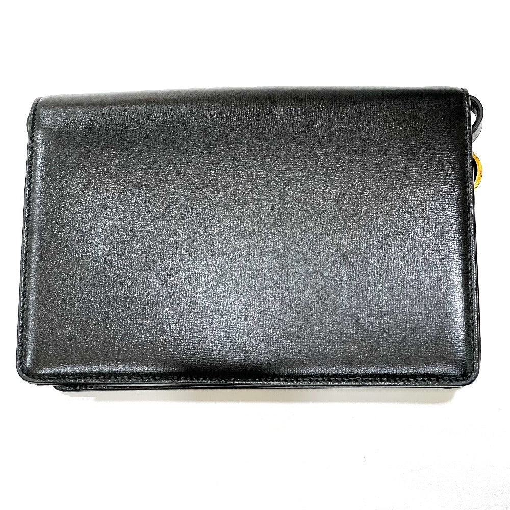 GUCCI 589474 GG Marmont Flap Shoulder Bag in Calf Leather, Black