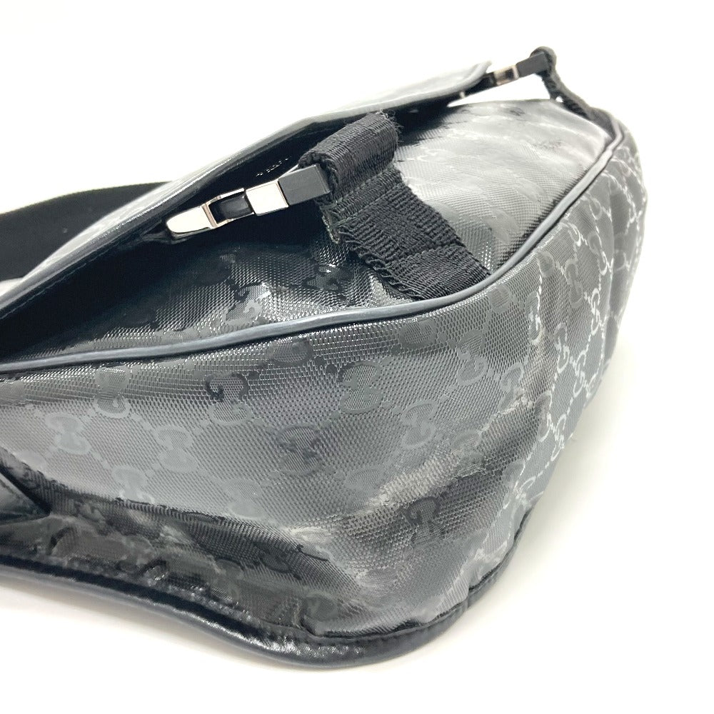GUCCI 201732 GG Imprime Bag, One-Shoulder Messenger Bag, Shoulder Bag, GG Imprime, Men's, Black