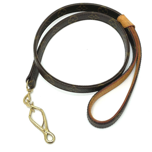 LOUIS VUITTON M58056 モノグラム レッス・バクスター MM ペット用品 散歩用 リード モノグラムキャンバス ユニセックス ブラウン