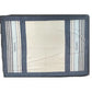 CHANEL Striped Bath Towel, Daily Necessities, Interior Decor, Beach Towel, Cotton, Unisex, Ivory and Blue
