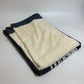 CHANEL Striped Bath Towel, Daily Necessities, Interior Decor, Beach Towel, Cotton, Unisex, Ivory and Blue