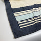 CHANEL Striped Bath Towel, Daily Necessities, Interior Decor, Beach Towel, Cotton, Unisex, Ivory and Blue