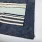 CHANEL Striped Bath Towel, Daily Necessities, Interior Decor, Beach Towel, Cotton, Unisex, Ivory and Blue