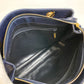 CHANEL CC Coco Mark Coco Ball Chain Tote Bag Shoulder Bag Lambskin Women's Navy