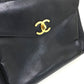 CHANEL CC Coco Mark Coco Ball Chain Tote Bag Shoulder Bag Lambskin Women's Navy