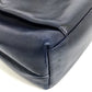 CHANEL CC Coco Mark Coco Ball Chain Tote Bag Shoulder Bag Lambskin Women's Navy
