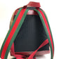 GUCCI 647816 GG Supreme Doraemon x GUCCI Small Backpack, PVC/Leather, Unisex, Beige/Red
