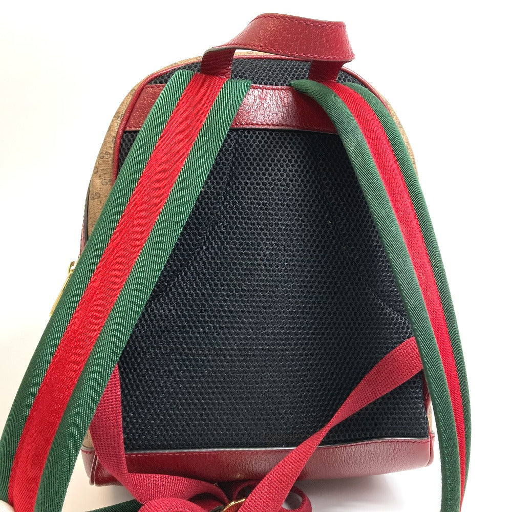 GUCCI 647816 GG Supreme Doraemon x GUCCI Small Backpack, PVC/Leather, Unisex, Beige/Red