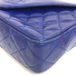 CHANEL Coco Mark CC Matelasse Fringe Shoulder Bag in Lambskin, Blue