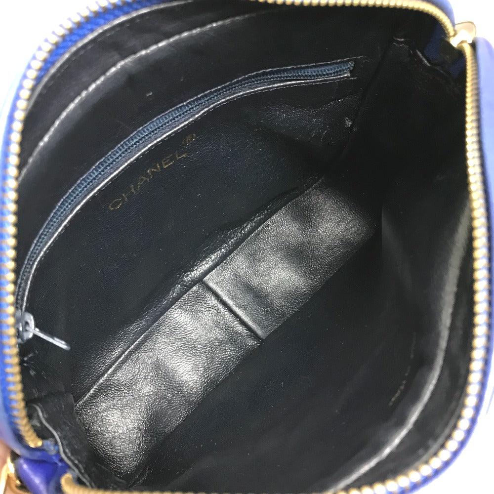 CHANEL Coco Mark CC Matelasse Fringe Shoulder Bag in Lambskin, Blue