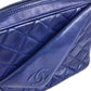 CHANEL Coco Mark CC Matelasse Fringe Shoulder Bag in Lambskin, Blue