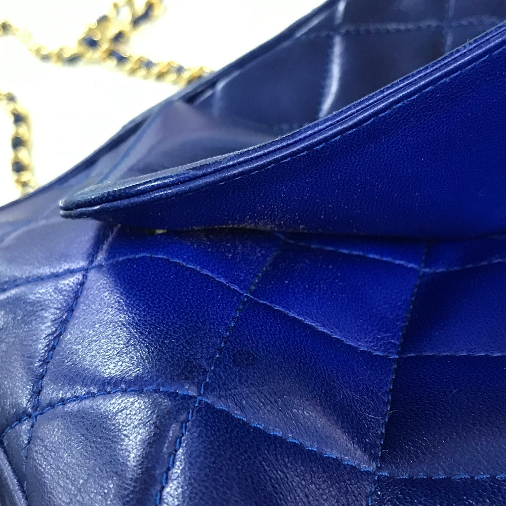 CHANEL Coco Mark CC Matelasse Fringe Shoulder Bag in Lambskin, Blue