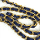 CHANEL Coco Mark CC Matelasse Fringe Shoulder Bag in Lambskin, Blue
