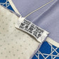 HERMES LA PERRIERE Carriage Carré 90 Silk Scarf Women's Blue/Green/Ivory