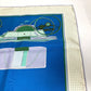 HERMES LA PERRIERE Carriage Carré 90 Silk Scarf Women's Blue/Green/Ivory