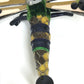 MIUMIU Dragonfly Accessories Fashion Accessories Pin Brooch Leather Brooch Women's Green x Pink