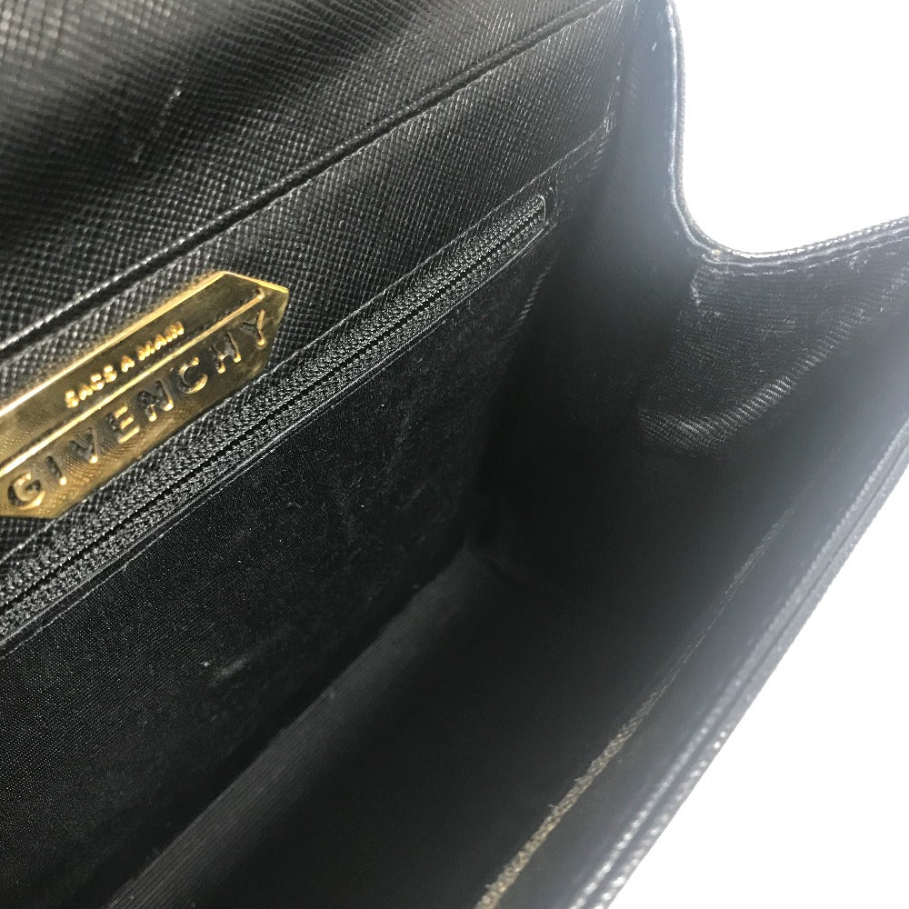 GIVENCHY ショルダーバッグ ヴィンテージ カバン 2WAY ハンドバッグ レザー ユニセックス ブラック