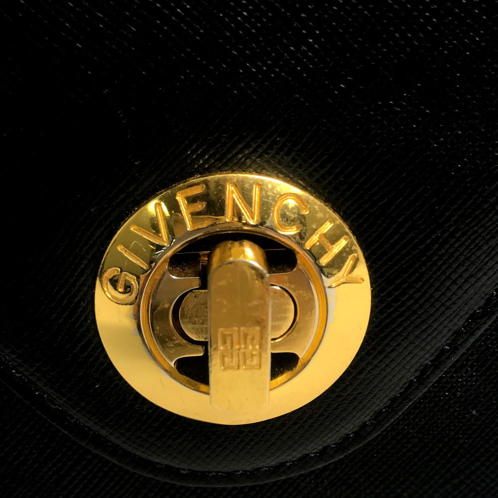 GIVENCHY ショルダーバッグ ヴィンテージ カバン 2WAY ハンドバッグ レザー ユニセックス ブラック