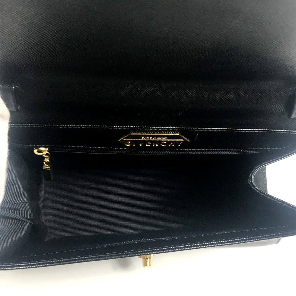 GIVENCHY ショルダーバッグ ヴィンテージ カバン 2WAY ハンドバッグ レザー ユニセックス ブラック