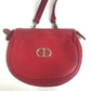 Christian Dior CD hardware mini pochette bag, crossbody shoulder bag, leather, women's, red