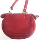 Christian Dior CD hardware mini pochette bag, crossbody shoulder bag, leather, women's, red